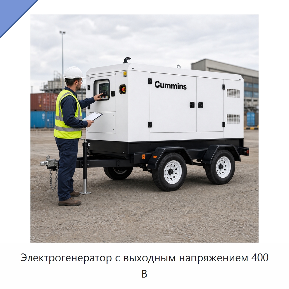 Электрогенератор с выходным напряжением 400 В — Генерация электроэнергии