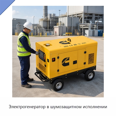 Электрогенератор в шумозащитном исполнении