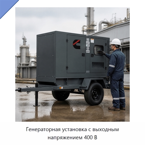 Генераторная установка с выходным напряжением 400 В
