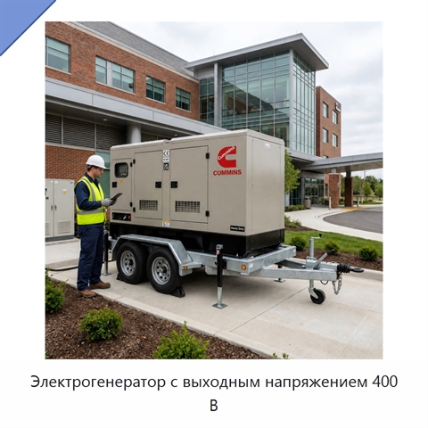 Электрогенератор с выходным напряжением 400 В