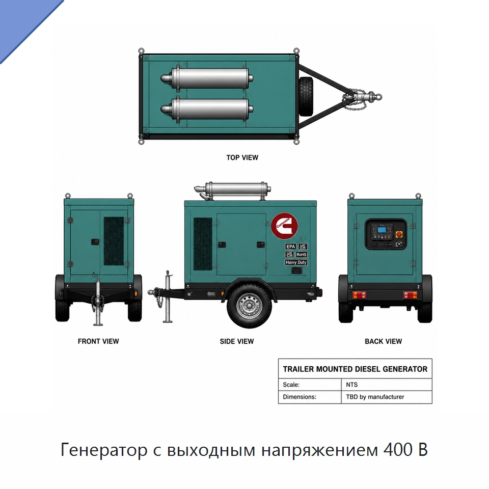 Генератор с выходным напряжением 400 В — Генерация электроэнергии