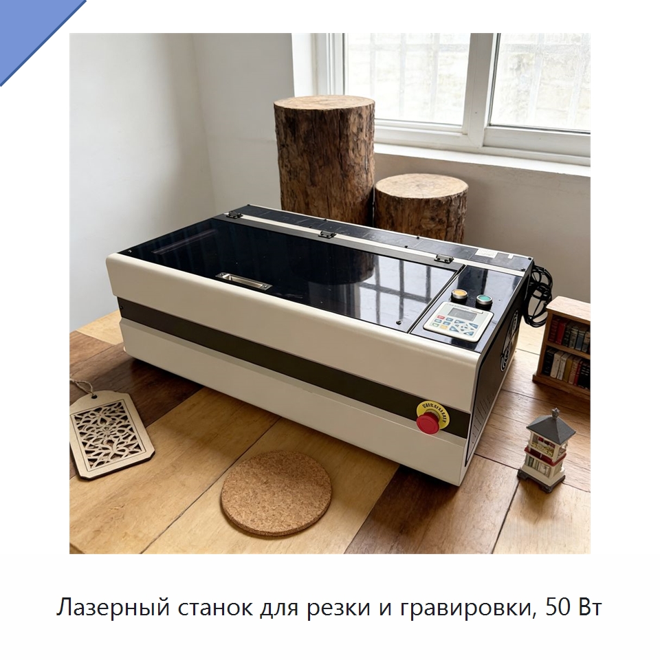 Лазерный станок для резки и гравировки, 50 Вт — Станки лазерной резки