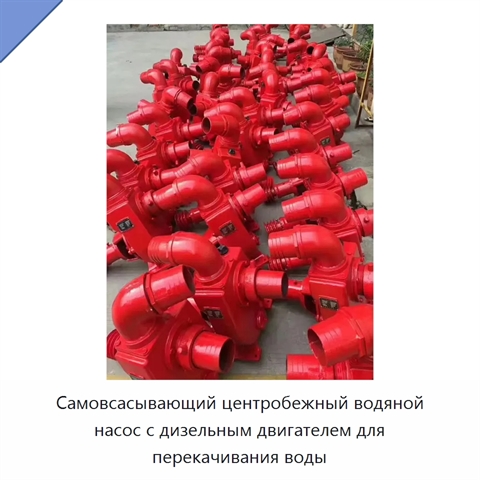 Самовсасывающий центробежный водяной насос с дизельным двигателем для перекачивания воды