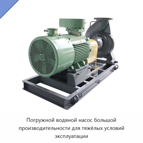 Погружной водяной насос большой производительности для тяжёлых условий эксплуатации
