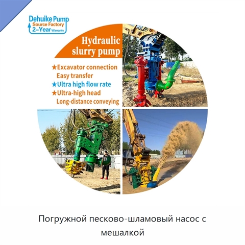 Погружной песково-шламовый насос с мешалкой