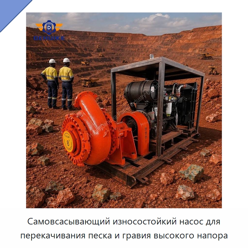 Самовсасывающий износостойкий насос для перекачивания песка и гравия высокого напора — Насосы