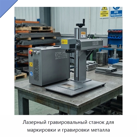 Лазерный гравировальный станок для маркировки и гравировки металла