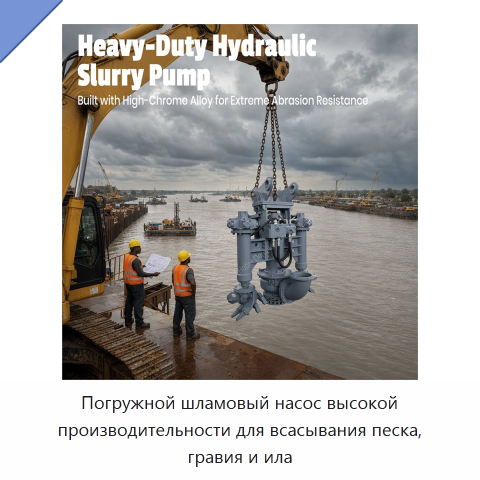 Погружной шламовый насос высокой производительности для всасывания песка, гравия и ила — Насосы