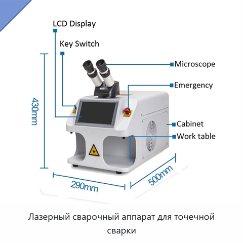 Лазерный сварочный аппарат для точечной сварки