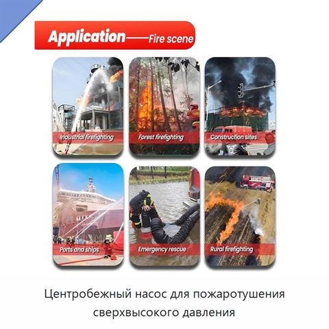Центробежный насос для пожаротушения сверхвысокого давления