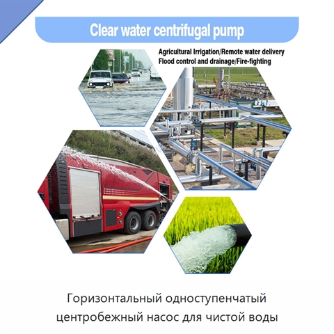 Горизонтальный одноступенчатый центробежный насос для чистой воды