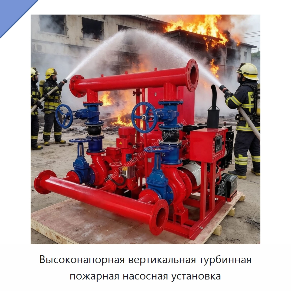 Высоконапорная вертикальная турбинная пожарная насосная установка — Насосы