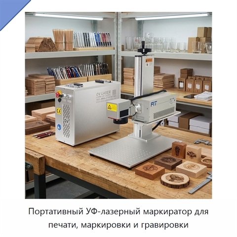 Портативный УФ-лазерный маркиратор для печати, маркировки и гравировки