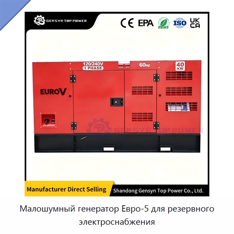 Малошумный генератор Евро-5 для резервного электроснабжения