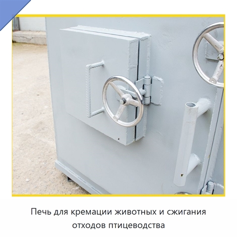 Печь для кремации животных и сжигания отходов птицеводства