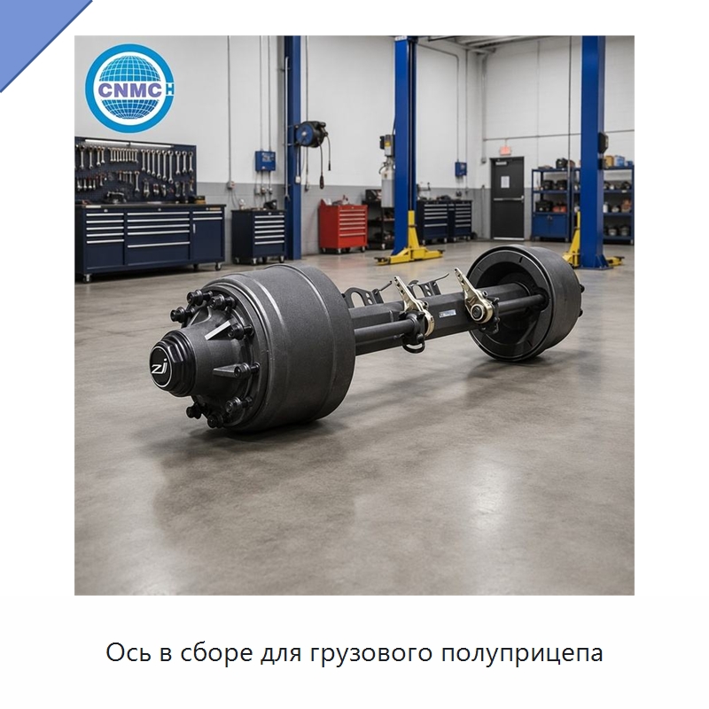 Ось в сборе для грузового полуприцепа