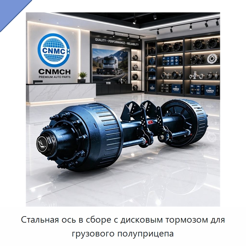 Стальная ось в сборе с дисковым тормозом для грузового полуприцепа — Запчасти и аксессуары для прицепов