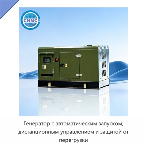 Генератор с автоматическим запуском, дистанционным управлением и защитой от перегрузки