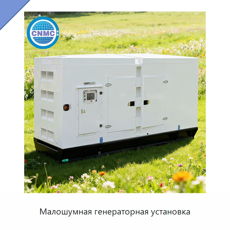 Трёхфазная малошумная генераторная установка с шумоизолированным кожухом