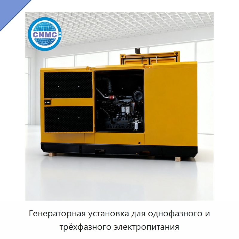 Генераторная установка для однофазного и трёхфазного электропитания