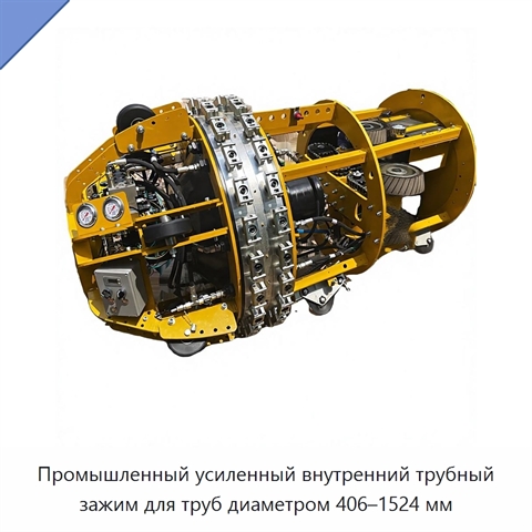 Промышленный усиленный внутренний трубный зажим для труб диаметром 406–1524 мм