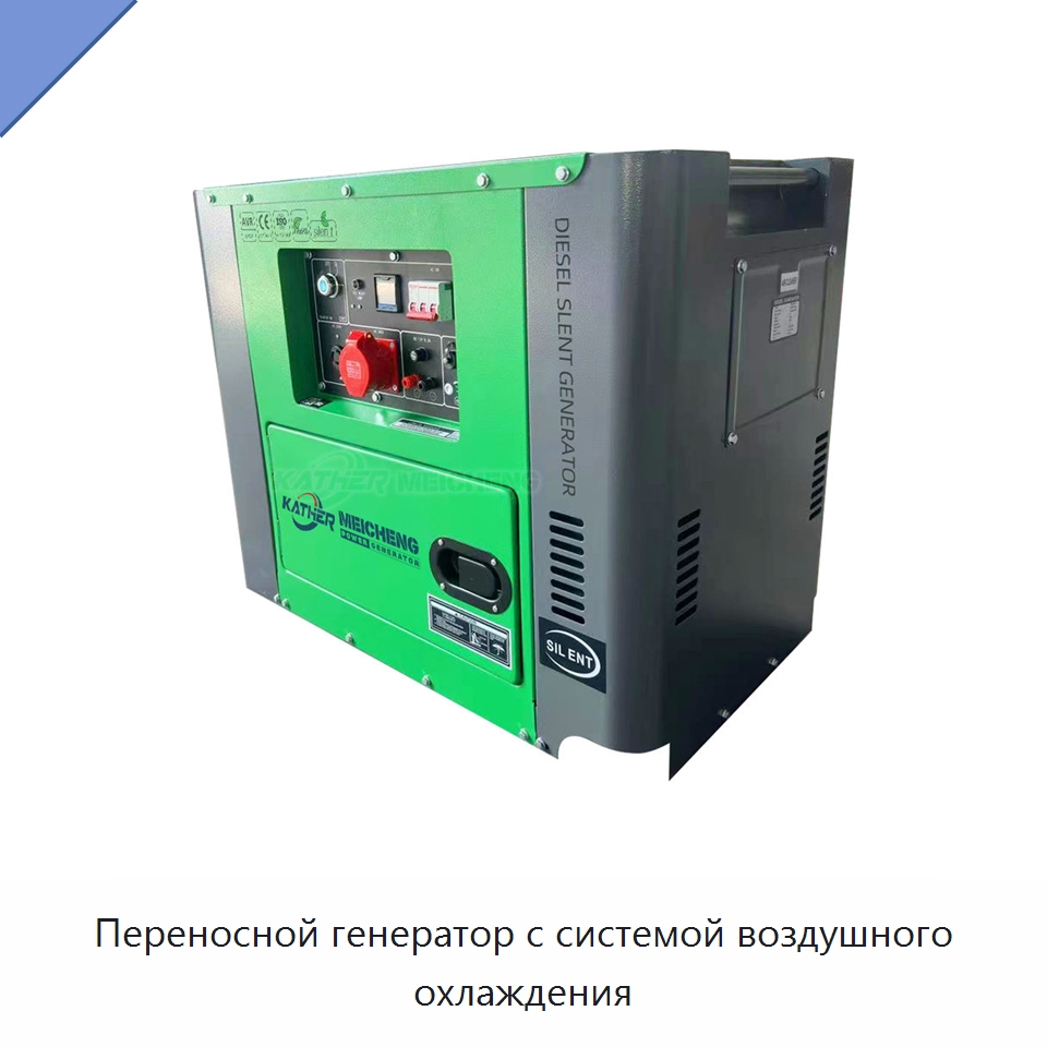 Переносной генератор с системой воздушного охлаждения — Дизельные генераторы