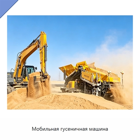 Мобильная гусеничная машина