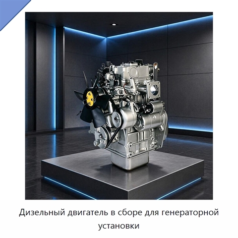 Дизельный двигатель в сборе для генераторной установки