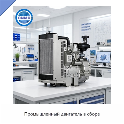 Промышленный двигатель в сборе