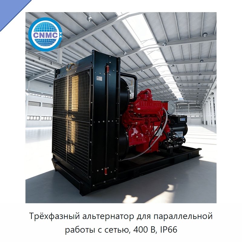 Трёхфазный альтернатор для параллельной работы с сетью, 400 В, IP66 — Газотурбинные генераторы