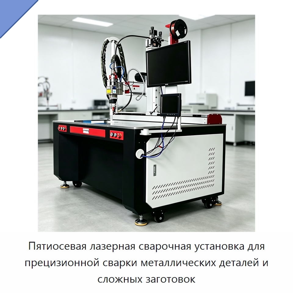 Пятиосевая лазерная сварочная установка для прецизионной сварки металлических деталей и сложных заготовок — Установки лазерной сварки