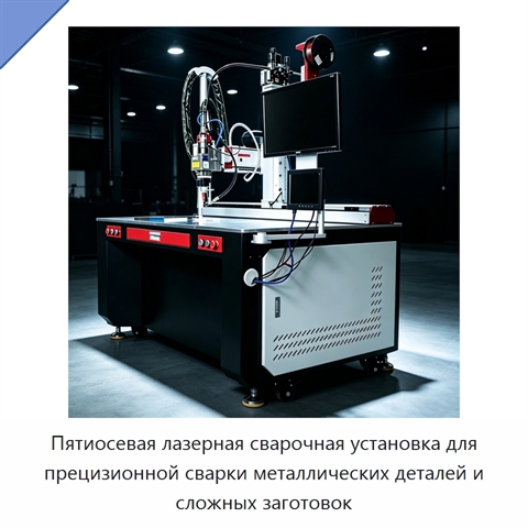 Пятиосевая лазерная сварочная установка для прецизионной сварки металлических деталей и сложных заготовок