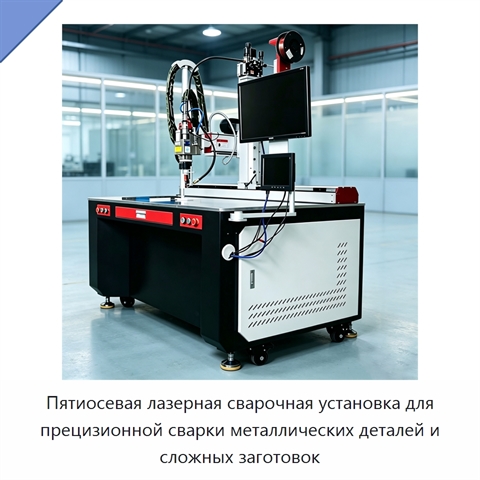 Пятиосевая лазерная сварочная установка для прецизионной сварки металлических деталей и сложных заготовок