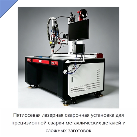 Пятиосевая лазерная сварочная установка для прецизионной сварки металлических деталей и сложных заготовок