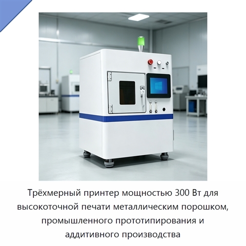 Трёхмерный принтер мощностью 300 Вт для высокоточной печати металлическим порошком, промышленного прототипирования и аддитивного производства