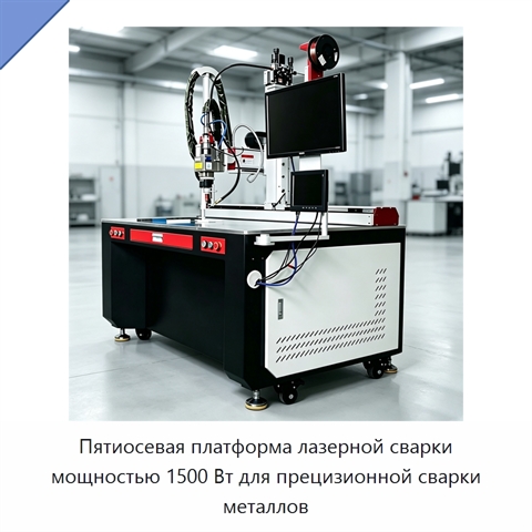 Пятиосевая платформа лазерной сварки мощностью 1500 Вт для прецизионной сварки металлов