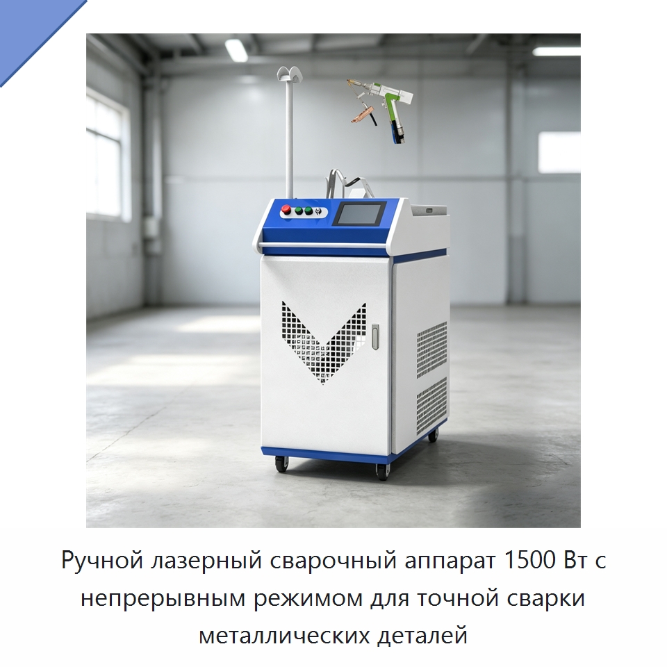 Ручной лазерный сварочный аппарат 1500 Вт с непрерывным режимом для точной сварки металлических деталей — Установки лазерной сварки