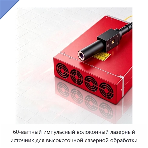 60-ваттный импульсный волоконный лазерный источник для высокоточной лазерной обработки