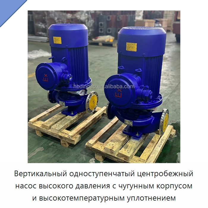 Вертикальный одноступенчатый центробежный насос высокого давления с чугунным корпусом и высокотемпературным уплотнением — Насосы