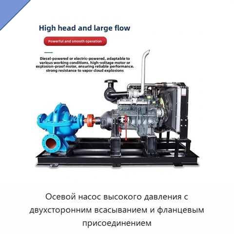 Осевой насос высокого давления с двухсторонним всасыванием и фланцевым присоединением