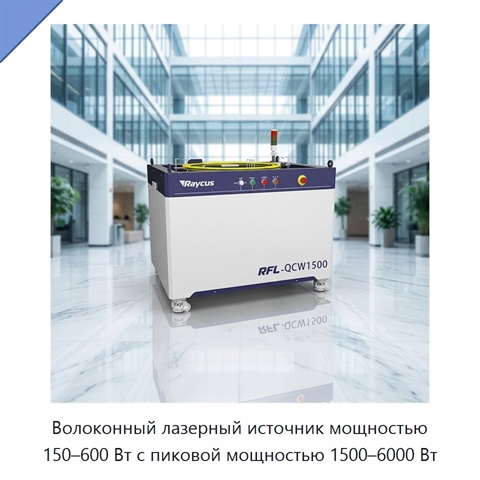 Волоконный лазерный источник мощностью 150–600 Вт с пиковой мощностью 1500–6000 Вт