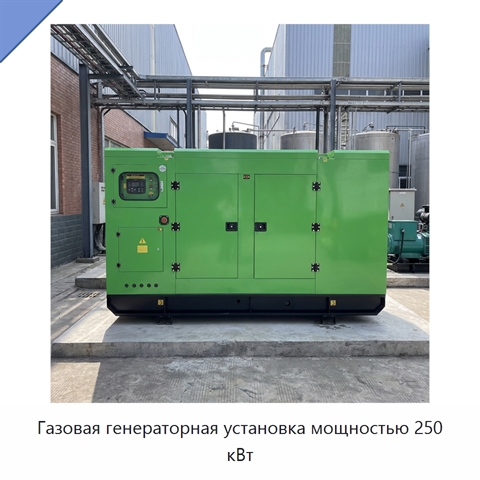 Газовая генераторная установка мощностью 250 кВт