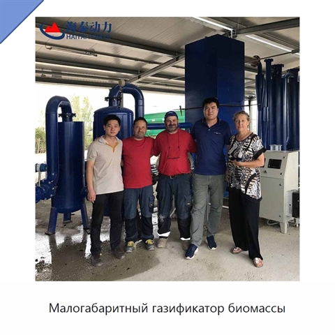 Малогабаритный газификатор биомассы