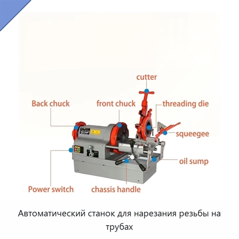 Автоматический станок для нарезания резьбы на трубах