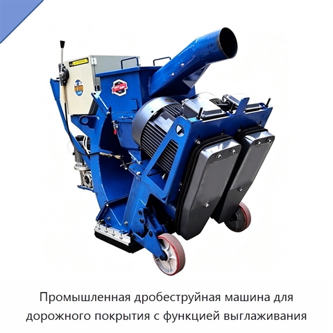 Промышленная дробеструйная машина для дорожного покрытия с функцией выглаживания