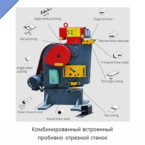 Комбинированный встроенный пробивно-отрезной станок