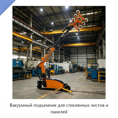 Вакуумный подъемник для стеклянных листов и панелей