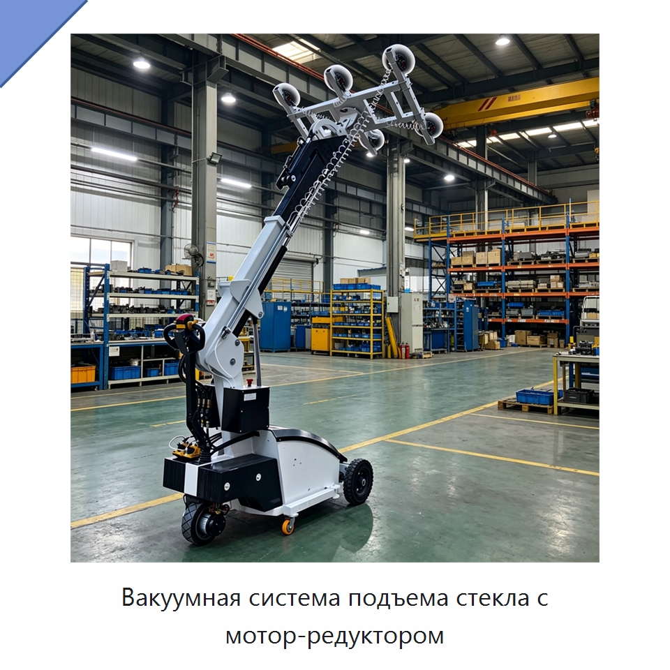 Вакуумная система подъема стекла с мотор-редуктором — Строительные подъёмники