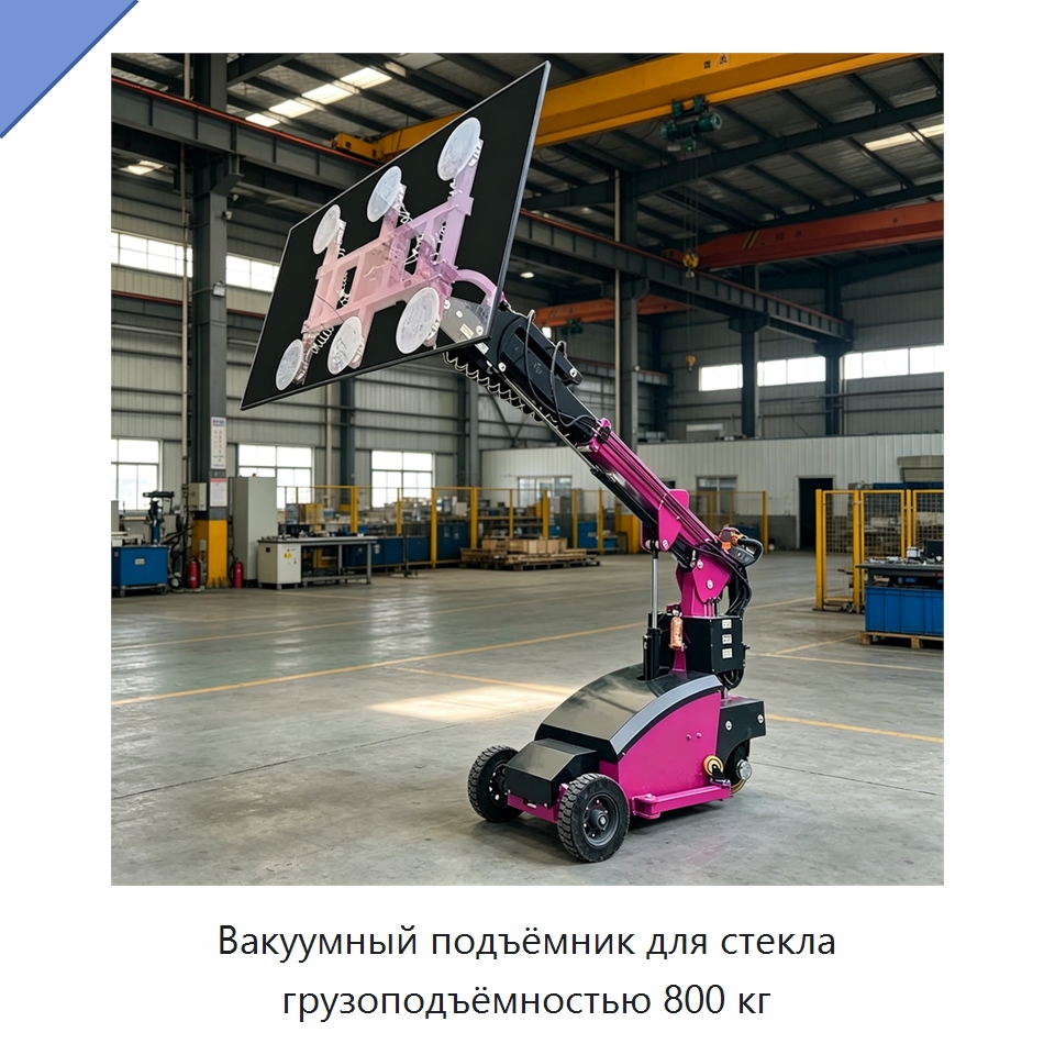 Вакуумный подъёмник для стекла грузоподъёмностью 800 кг — Строительные подъёмники