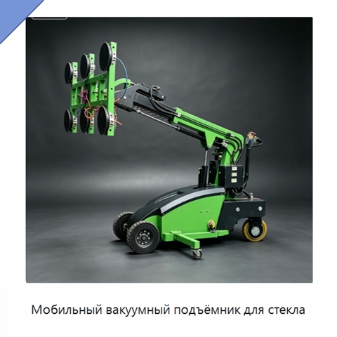 Мобильный вакуумный подъёмник для стекла